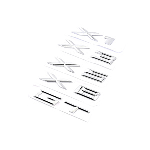 2009-2015 estilo antiguo 3D ABS negro cromado coche letras emblema del maletero trasero insignia X1 X2 X3 X4 X5 X6 X7 Logo para BMW E70 E53 F15 G05 - Product Image 3