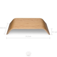 Opvouwbare Desktop Riser Voor Computers Elektronica Zwart Bamboe Walnoot Houten Computer Monitor Stand Voor Imac Notebook Pc Lcd
