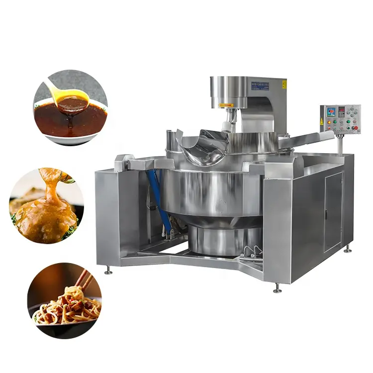 Automatic Industrial Cooking Equipment Restaurant Manufacturer Large Fried Rice Vegetables Cooking Mixer
