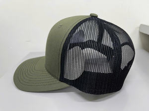 Hot Selling Wholesale Premium Custom 3D Embroidered Logo 6 Panel 112 Trucker Hat Breathable Mesh Back Adjustable <b>Snapback</b> <b>Cap</b> - Product Image 4