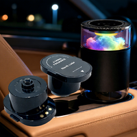 Diffuseur d'arômes portable pour voiture avec technologie de capsule sans eau et logo personnalisé, appareil intelligent alimenté par USB pour purificateur d'air de voiture