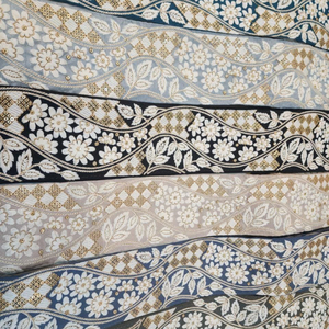 Haute qualité nouveau Design palmier filigrane paillettes dentelle tissu pour robe de danse femmes chemise vêtements - Product Image 1