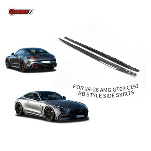 สเกิร์ตข้างคาร์บอนไฟเบอร์แบบแห้ง สำหรับ Mercedes AMG GT63 C192 รุ่น BB Style ผลิตจากคาร์บอนแบบ Pre-Preg พร้อมแผงร็อคเกอร์คาร์บอน จัดจำหน่ายโดยโรงงาน - Product Image 1