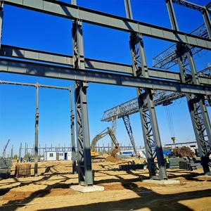 Edificio de Estructura de Acero Prefabricado, Taller de Estructura de Acero Modular, Edificios con Estructura Metálica, Plantas de Almacenamiento de Bajo Costo, ISO CE - Product Image 1