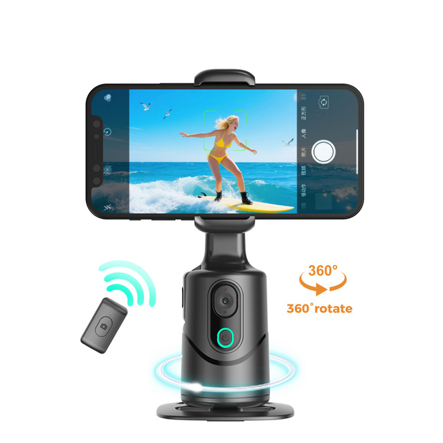 AI Smart Adjustable Motion Tracking Phone Camera Mount Gimbal Stabilizer for Live Streaming Vlog Shooting