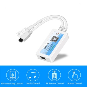 WS2812b WS2811F SPI RGB piksel pengendali <span class=keywords><strong>LED</strong></span> <span class=keywords><strong>USB</strong></span> DC 5V 12V <span class=keywords><strong>24V</strong></span> setrip <span class=keywords><strong>LED</strong></span> warna mimpi pengendali jarak jauh peredup BT aplikasi sinkronisasi musik - Product Image 6