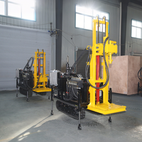 Machine de forage de puits d'eau, foreuse hydraulique montée sur chenilles, 200m 300m