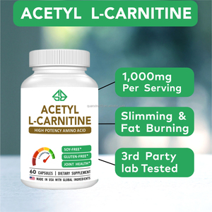 อาหารเสริมแอล-คาร์นิทีน 1000 มก. สำหรับผู้ใหญ่ ช่วยเผาผลาญไขมัน ควบคุมพลังงานยามค่ำคืน สารสกัดสมุนไพร 60 แคปซูล - Product Image 4