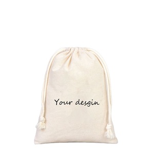 Custom Cotton Canvas <b>Small</b> Muslin Drawstring <b>Bag</b> Gift Earing Ring Jewelry Packaging Dust Drawstring <b>Bag</b> Jewelry Pouch with logo - Product Image 1
