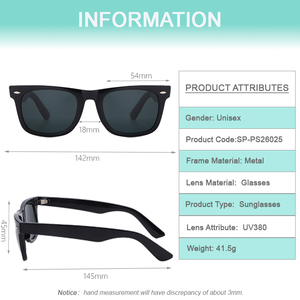 Nouvelles Lunettes de Soleil de Luxe Shoneray Classic Ray 2026, Monture PC Carrée, Protection UV380, Légères, Durables, Tendance, Unisexe - Product Image 2