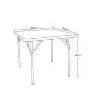 Table pliante carrée en plastique pour extérieur, portable, pour parc, fête, pique-nique, stand, tables à manger pliantes