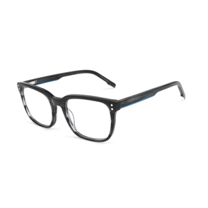 <span class=keywords><strong>Grande</strong></span> monture <span class=keywords><strong>de</strong></span> lunettes optiques carrées en acétate pour hommes, couleur unie, motif rayé, lunettes <span class=keywords><strong>de</strong></span> lecture classiques à la mode pour ordinateur - Product Image 3