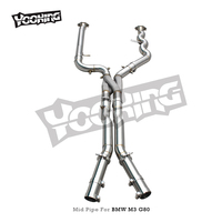 Système d'échappement Catback Direct Fit Nouveau Style pour BMW M2/M3/M4 G80/G82/G87/G8X S58 3.0T 2021-2026, Tuyau d'échappement à Longueur Égale de 2,75 pouces avec Z-Pipe