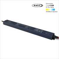 IP67 Dali Push 0-10v 3 en 1 Dim LED DRIVER 12v 24V 60w-300w avec 5 ans de garantie DT8 DT6 Dim Range Dali Dimmable Led Driver