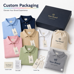Polo de performance unisexe 180G avec logo personnalisé, 100% polyester, séchage rapide, respirant, uniforme d'équipe de golf, vente en gros, 16 couleurs, beige - Product Image 5