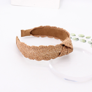 <span class=keywords><strong>Diadema</strong></span> Tejida <span class=keywords><strong>con</strong></span> Nudos <span class=keywords><strong>de</strong></span> Estilo Bohemio Personalizable <span class=keywords><strong>de</strong></span> Ala Ancha para Mujer, Ideal para Usar en la Playa en Verano - Product Image 4