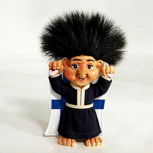 Imán de Resina Pintado a Mano con Diseño Personalizado, Recuerdo Nórdico con Figura de Troll, Globo de Nieve Vikingo Noruego, Adorno con Figura de Troll 3D - Product Image 4