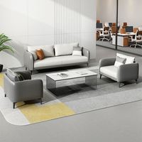 Stuhl Couch Set Custom Office Sofa & Club Cube Leder Schnitts ofa Moderne Büromöbel PU-Leder Kunstleder