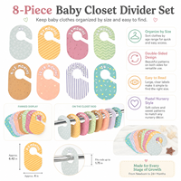 Étiquettes de classement personnalisées pour penderies de bébé, séparateurs de taille pour armoire de nourrisson, pour l'organisation des vêtements de nouveau-né et de la chambre de bébé
