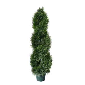 Hot Selling Artificial Ornamental Real Looking Hotel Mall Garden Display Tall Artificial Plants Artificial Cypress Tree