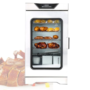 Electric Meat Sausage Smoking Machine Automatic Sausage Smoke Oven Fish Smoker Bacon Smoked Food Smokehouse Oven