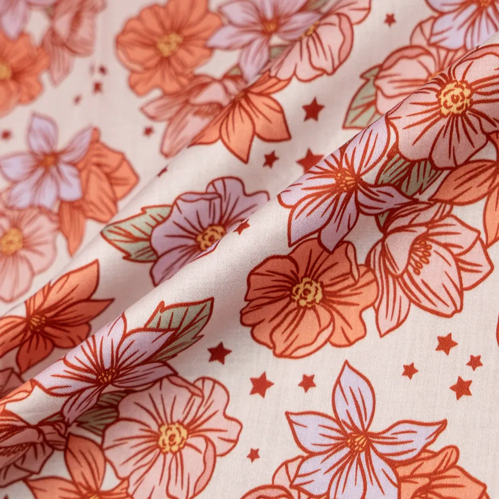 100% Pure Cotton Satin Soft Feeling Liberty Flowers Print Tana Lawn London Liberty Fabric For dress