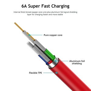 Cable USB Tipo-C de 240W 12A para OPPO <span class=keywords><strong>Realme</strong></span> <span class=keywords><strong>GT</strong></span> Neo3 <span class=keywords><strong>GT</strong></span> 2 Pro OnePlus 10T Ace Pro, Cargador Rápido SuperVOOC de 12A 240W, Cable Trenzado - Product Image 5