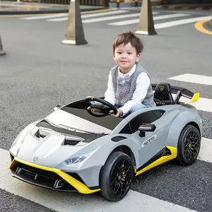 2023 Kids Electric Car 4 Wheels Cars For Kids Red Toy Music White USB Power Battery Children Electric Cars For 10 Year Olds