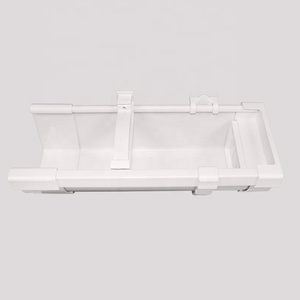 Chất Lượng Hàng Đầu PVC Máng Xối Móc Áo 5.2Inch Ống Lắp Mái Hệ Thống Nhựa Trắng Vinyl Máng Xối Gắn Chân Đế - Product Image 2