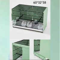 Cage à Oiseaux en Métal de Luxe de Haute Qualité, Multi-Niveaux, Portable, d'Élevage, Empilable, Vente en Gros d'Usine