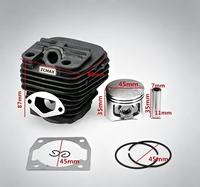 Kit cylindre-piston ZCMAX 52005800 pour tronçonneuse, pièces de reconstruction complètes du moteur pour tronçonneuse à essence 2 temps