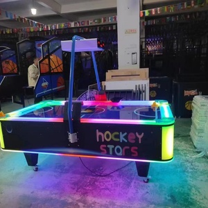 เครื่องเล่นแอร์ฮอกกี้ LED แบบหยอดเหรียญ เกมกีฬาอินเทอร์แอคทีฟสำหรับศูนย์รวมความบันเทิงในห้างสรรพสินค้า - Product Image 6