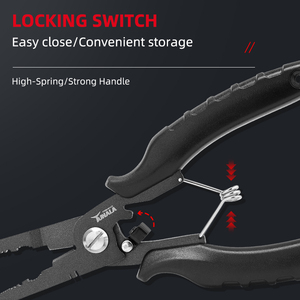 Alat Pancing DX Tools Tahan Air Asin Berkualitas Tinggi Baja Tahan Karat 3CR13 Gagang ABS 19cm Tang Lancip Gunting Kepang Pemisah - Product Image 4