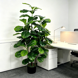 <span class=keywords><strong>Albero</strong></span> di <span class=keywords><strong>Ficus</strong></span> Lyrata Artificiale Realistico, Piante Artificiali Ecologiche per Decorazioni di Matrimoni, Eventi e Feste - Product Image 5