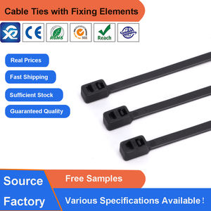 X34 자동 잠금 나일론 66 지퍼 타이 4.8*250mm 이중 루프 케이블 타이 화재 등급 94V-<span class=keywords><strong>2</strong></span> 및-40 ~ + 120 작동 온도 - Product Image 2