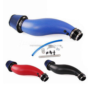 Max phổ Air intake đối với Honda Civic B16 B18 ví dụ như EK động cơ Turbo lá chắn lạnh Air intake Ống cảm ứng bộ lọc màu đỏ - Product Image 3
