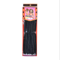 Extensions de cheveux bouclés pour tresses, 8 pouces, Havana Curl, cheveux synthétiques pour crochet, 20 mèches, 130g, pour commandes en gros