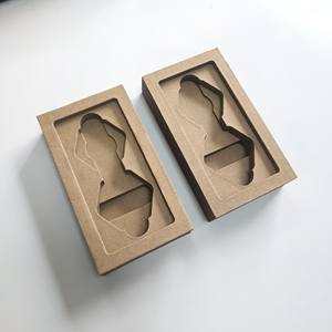 Kotak kertas buatan tangan untuk promosi kotak hadiah kaku kosong dalam stok kertas Kraft kemasan kotak hadiah bahan tebal - Product Image 1