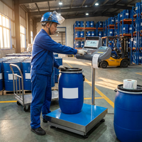 Balance de comptage industrielle de type POS avec imprimante intégrée, pour l'impression d'étiquettes de codes-barres adhésives, capacité 30-500 kg