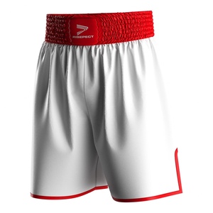 Pantalones Cortos de Boxeo Lisos con Cintura Elástica, Tela Ligera de Secado Rápido, Perfectos para Competencia de Artes Marciales - Product Image 2