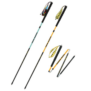 Bâtons de randonnée Seabuo en fibre de carbone, réglables, légers, pour la randonnée en plein air, la course sur sentier, avec mécanisme de verrouillage - Product Image 2