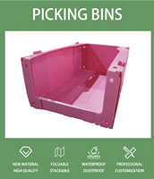 Boîtes de rangement en plastique PP sur mesure, prix usine, pour entrepôt, feuilles de plastique polypropylène, gain de place, bacs de tri pour vêtements