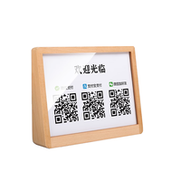 Base en bois acrylique support Led acrylique signe debout signe affiche acrylique carte de voeux affichage en bois Base Table carte