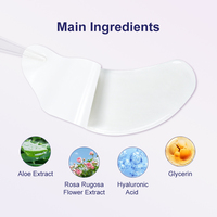 Masque Hydrogel OEM pour le Contour des Yeux, 10 Paires, 32x65mm, Acide Hyaluronique, Niacinamide, Hydratant, Anti-Cernes, Marque Privée