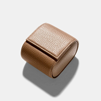 Rouleau de Montre Unique Langqin Style Voyage Personnalisé 1 Fente Carré en Cuir PU Étui de Rangement avec Design Spécial