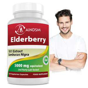 Meilleure vente Sureau noir végétarien favorise la santé Capsule immunitaire Capsules de sureau Quercétine Capsules dures de sureau - Product Image 1