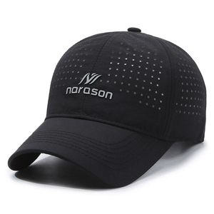 Men's Breathable Mesh Baseball Cap Quick Dry Sun Protection Outdoor Sports Hat Black - Product Image 4
