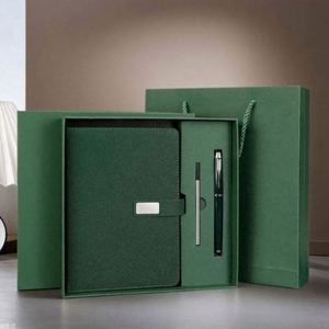 Custom Luxury Business Gift Set Exquisite Silk Screen Printed PU Leather Journal Notebook Logo Thermos <b>Cup</b> Pen with Gift Box - Product Image 1