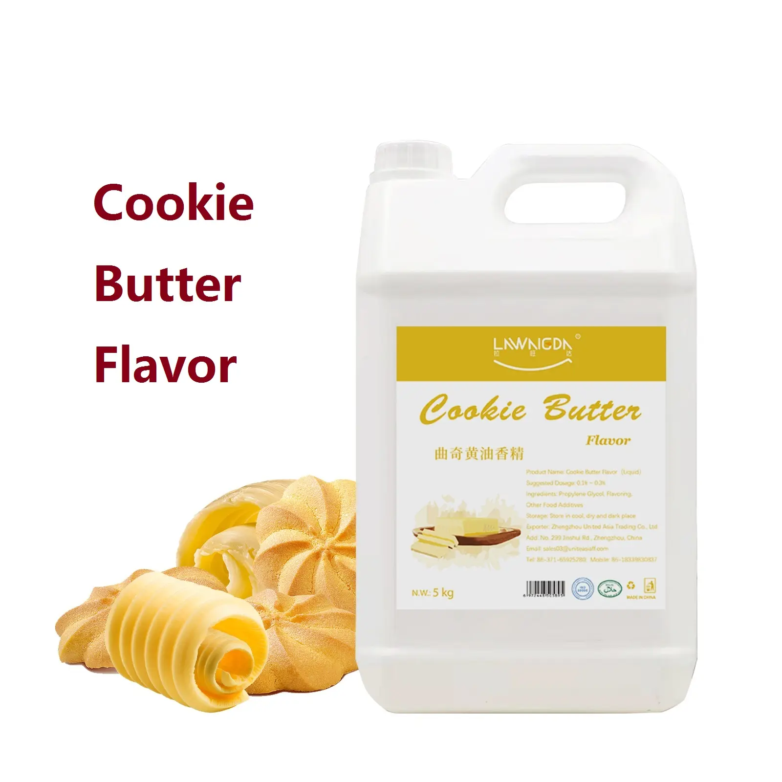 Halal Food Flavoring Concentrated Cookie Butter Flavor Liquid Food Grade Liquid Essence Artificial Food Flavoring