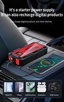 Mini Pompe à Air Électrique Portable pour Voiture, Outil d'Urgence pour Véhicule Électrique, Alimentation 8000 mAh, Démarreur de Batterie avec Lampe Torche LED